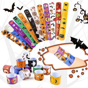 img 3 attached to Spooky Halloween Stationery Supplies: Stickers and Bracelets for Creepy Fun!