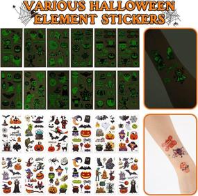 img 2 attached to Spooky Halloween Stationery Supplies: Stickers and Bracelets for Creepy Fun!