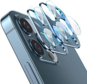 img 4 attached to 📷 Aluminum Alloy Lens Protective Ring for iPhone 12 Pro Camera - Pacific Blue, 2 Pcs