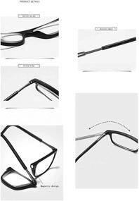 img 1 attached to Lightweight Hang Neck Magnetic Reading Glasses for Men and Women - Optimized Eyeglasses for a Convenient Experience