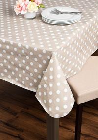 img 1 attached to 🌂 Beige Home Fashions Waterproof Tablecloth: Style & Durability Combined