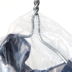 img 2 attached to 👕 Hangerworld 20 Clear 38-inch Dry Cleaning Laundry Garment Cover Protector Bags: Superior 100 Gauge Polyethylene Quality