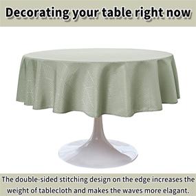 img 3 attached to Durable and Easy-to-Clean 🌊 Morefeel Artlavie Tablecloth: Waterproof and Washable