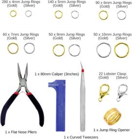 img 3 attached to 💎 Discover the Ultimate Jewelry-Making Kit with BIGTEDDY 1388Pcs Lobster Beginner Findings