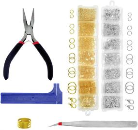 img 4 attached to 💎 Discover the Ultimate Jewelry-Making Kit with BIGTEDDY 1388Pcs Lobster Beginner Findings