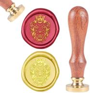 craspire wax seal stamp the lion king animal vintage wax sealing stamps retro 25mm removable brass head wooden handle for envelopes invitations wine packages greeting cards weeding logo