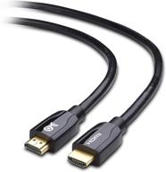 🔌 кабель cable matters premium certified hdmi to hdmi (6 футов) - поддержка 4k hdr, черный, премиум качество изображения логотип