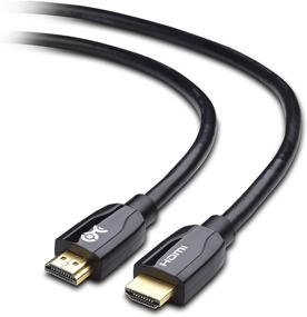 img 4 attached to 🔌 Кабель Cable Matters Premium Certified HDMI to HDMI (6 футов) - Поддержка 4K HDR, Черный, Премиум Качество изображения