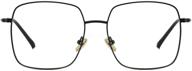 👓 cyxus blue light blocking glasses: sleek square metal frame for enhanced eye protection in men and women logo