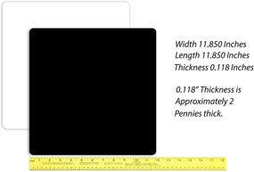 img 3 attached to 📸 AbleDIY Dual-sided Acrylic Display Boards for Tabletop Product Photography: Non-Reflective Black & White + Reflective Options