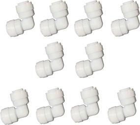 img 1 attached to 💧 Efficient and Convenient YZM Quick Connect Fittings RO Water Filters Pack of 10 – Elbow, 3/8" Tube OD Solution