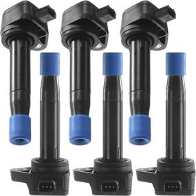 img 4 attached to 🧯 6-Pack Ignition Coil Set for Acura RL TL TSX Honda Accord Odyssey