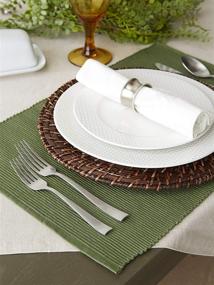 img 1 attached to 🍽️ DII Cotton Everyday Placemat Vineyard: Stylish and functional dining accessories for everyday use