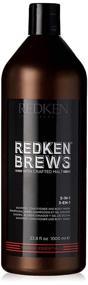 img 4 attached to 🚿 Redken Brews 3-IN-1 Shampoo For Men: Ultimate Convenience with Shampoo, Conditioner, and Body Wash