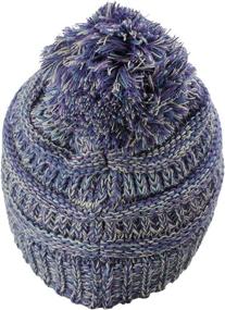 img 2 attached to 🧒 C.C Kids' Pom Pom Knit Ski Beanie Hat: Cute, Warm, and Comfy for Children