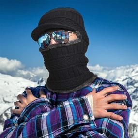 img 2 attached to Syhood Knitted Balaclava Beanie Winter Outdoor Recreation in Hiking & Outdoor Recreation Clothing