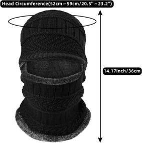 img 3 attached to Syhood Knitted Balaclava Beanie Winter Outdoor Recreation in Hiking & Outdoor Recreation Clothing