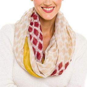 img 4 attached to Infinity Scarf: Stylish Women's Lightweight Fashion Scarf for Fall-Winter