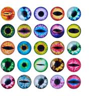 🔮 25mm 80pcs mixed style round glass dragon eye gem cover cabochon for dome jewelry finding cameo pendant doll making logo