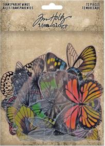 img 4 attached to 🦋 Tim Holtz Advantus Transparent Wings, White - Pack of 72