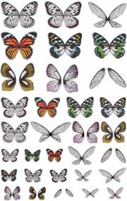 img 3 attached to 🦋 Tim Holtz Advantus Transparent Wings, White - Pack of 72