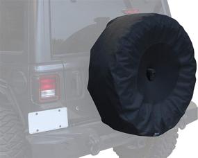 img 2 attached to RAMPAGE PRODUCTS 773575 Spare Cover with Camera Slot for 2018 Jeep Wrangler JL on 37'' Tires in Black - High-Quality Protection for Optimal Tire Maintenance