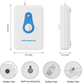 img 1 attached to 🌬️ High-Capacity Morpliot Ozone Generator Air Purifier: Output of 600mg/h