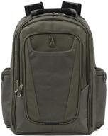 🎒 maxlite 5 lightweight underseat laptop backpack: ultimate travel companion in slate green (17.5-inch) logo