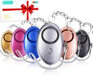 🔒 romile safe sound personal alarm - 6 pack【siren song】 140db reusable security alarms keychain with led light, emergency safety alarm for women girls kids and elderly logo