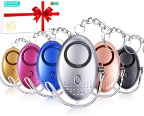img 4 attached to 🔒 ROMILE Safe Sound Personal Alarm - 6 Pack【Siren Song】 140DB Reusable Security Alarms Keychain with LED Light, Emergency Safety Alarm for Women Girls Kids and Elderly
