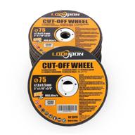 🪚 metal and stainless steel cut off wheel - 3x1/16x3/8 inch - fits angle grinder (10 pack) logo