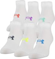 🧦 under armour women's essential low cut socks, pack of 6 логотип