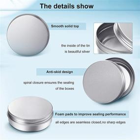 img 2 attached to Pieces Aluminum Screw Round Containers