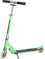 swagtron k1 two-wheel kick scooter: adjustable for kids & teens, fold-n-lock system, kickstand, abec-9 bearings логотип