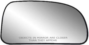 img 1 attached to 🔥 Heated Mirror Glass with Backing Plate for Passenger Side - Buick Rainier, Chevrolet Trail Blazer, Isuzu Ascender, GMC Envoy Mid Size - 4 5/8" x 8 5/8" x 8 7/8