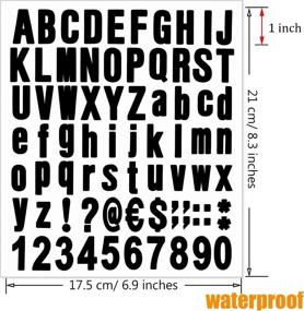 img 3 attached to Waynoda Adhesive Alphabet Stickers Business Hardware
