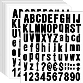 img 4 attached to Waynoda Adhesive Alphabet Stickers Business Hardware