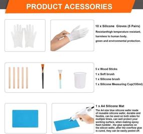 img 3 attached to 🔥 Genround 300W Mini Heat Gun for Epoxy Resin - 20 Pc Bubble Removing Tool for Epoxy Glitter Tumblers, Acrylic Art, and Shrink Tube. Perfect Hot Air Gun for Epoxy Projects.