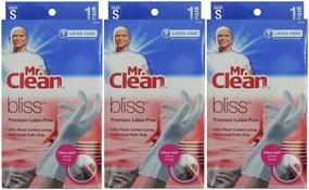 img 2 attached to 💫 Premium Latex-Free Gloves - Mr. Clean Bliss, Small Size (3 Pairs)