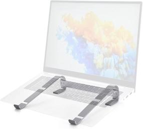 img 4 attached to Kissarex Desk Aluminum Laptop Stand: 📚 Height Riser Ventilated Silver Notebook Ergonomic MacBook Holder