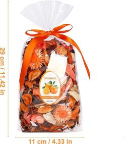 img 3 attached to 🍊 SOLIMPIA Potpourri Bag - Orange Flowers Fragrance Sachet Petal Bowl and Vase Filler - Home, Bathroom, Living Room, and Office Décor - Perfect for Filling an 83 Fluid-Oz Bowl (Orange)