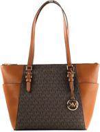 👜 effortlessly chic: discover the stunning michael kors charlotte large top zip tote logo