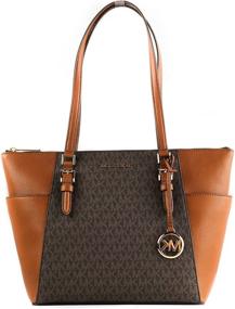 img 2 attached to 👜 Effortlessly Chic: Discover the Stunning Michael Kors Charlotte Large Top Zip Tote