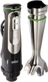 img 2 attached to 🔌 Braun MQ9037X Electric Hand Blender, Compact Size, Black