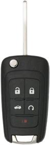 img 2 attached to 🔑 Keyless2Go - Запасной ключ бесключевого пульта 5 кнопок Flip для автомобиля - Совместим с моделями Impala, Malibu, Cruze, Equinox и другими моделями FCC OHT01060512