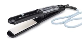 img 3 attached to 💇 Professional Vapor Hair Straightener Flat Iron with Ceramic & Argan Infusion - Dual Voltage Straightening Irons with Argan Refill Bundle