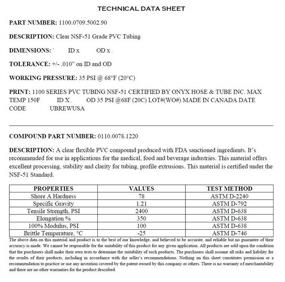 img 1 attached to 🍺 Fermtech 10ft - 3/16" ID (5mm) 7/16" OD NSF 51 Food Safe Vinyl Tubing: Multipurpose Tube for Beer Line, Kegerator, Wine Making, Aquaponics, Air Hose