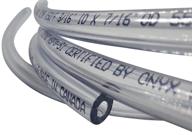 🍺 fermtech 10ft - 3/16" id (5mm) 7/16" od nsf 51 food safe vinyl tubing: multipurpose tube for beer line, kegerator, wine making, aquaponics, air hose logo