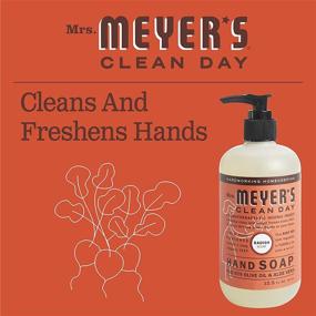 img 2 attached to 🧼 Mrs. Meyer's Radish Hand Soap 12.5 fl oz Pump (370ml), Pack of 2