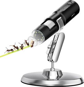 img 4 attached to Lookfun Wireless Digital Microscope: 1x-1000x Magnification USB Coin Microscope for iPhone, Android, iOS, Mac & Windows - Handheld Pocket Microscope with Stand & Base - Perfect Gift for Teens & Adults